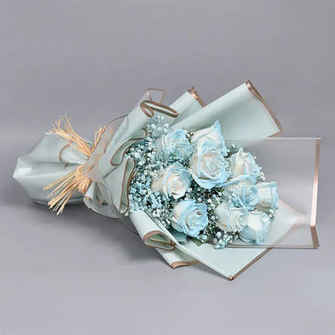 Beauty of Blue Roses Bouquet